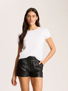 Commando Faux Leather Relaxed Shorts Women's Medium NWT Black